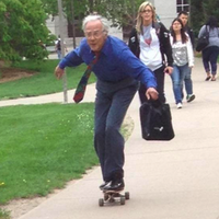 Skateboarding Professor