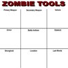 Zombie Tools/Zombie Survival Sheet Zombie Tools/Zombie Survival Sheet