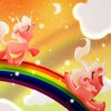 Pink Fluffy Unicorns Dancing on Rainbows Pink Fluffy Unicorns Dancing on Rainbows