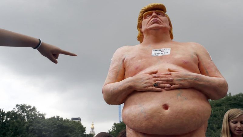 Naked Trump Statues Are Everywhere