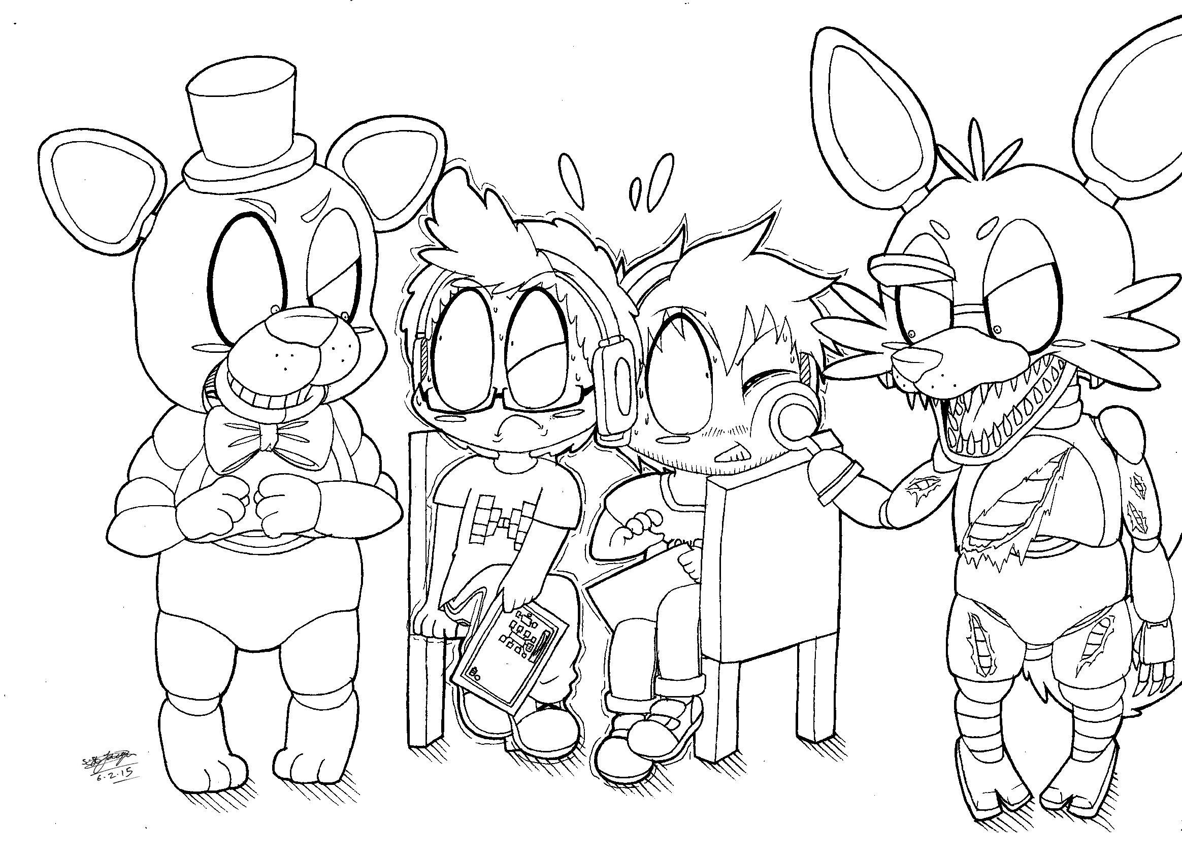 Official Five Nights At Freddy's Coloring Book