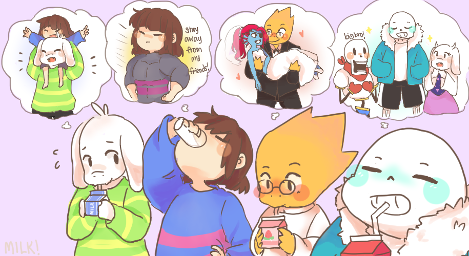 Milk helps you grow taller…? | Undertale | Know Your Meme