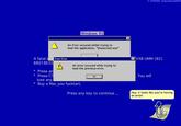 Blue Screen of Death (BSoD)