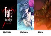 What I Watched / What I Expected / What I Got