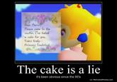 The Cake Is a Lie
