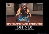 Spy's sappin' my/mah sentry