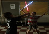 Lightsaber duels