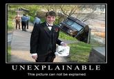 The guy holding a sewing machine, in front of a UPS Truck Accident (the unexplainable picture)