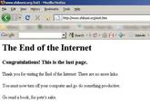 The Last Page of the Internet