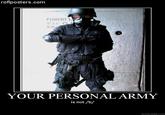 X is Not Your Personal Army
