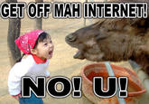 Girl Yelling at Yak