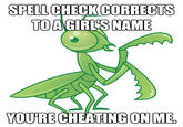 Crazy Girlfriend Praying Mantis