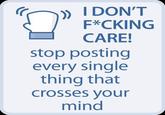 Stop Posting