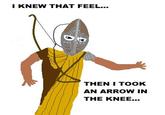 I Took an Arrow in the Knee