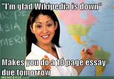 Day Without Wikipedia