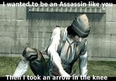 I Took an Arrow in the Knee