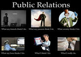 What People Think I Do / What I Really Do