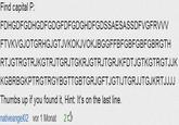 Find the (Letter/Word/Number) Thumbs up if you found it