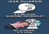 Jean Dujardin Sleeping