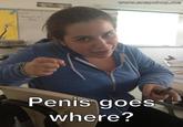 Penis Goes Where/Cock goes where