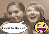 I Did It for the Lulz