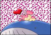 Hot Skitty on Wailord Action