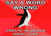 Socially Awesome Penguin