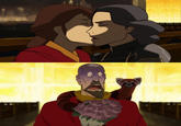 Crying Bolin / Kissing Korra