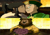 Crying Bolin / Kissing Korra