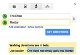 One Does Not Simply Walk into Mordor