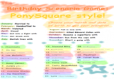 Birthday Scenario Game