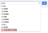 Google Search Box Suggestions
