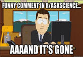 And It's Gone
