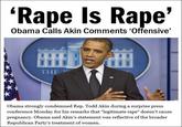 Todd Akin's Sexual Assault Gaffe