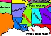 Land Mass between New Orleans and Mobile