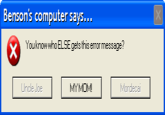 Fake/Funny Error Messages