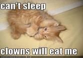Can't sleep, clown will eat me
