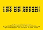 Sharifah Zohra Jabeen's Tirade / "Listen Listen Listen Listen"