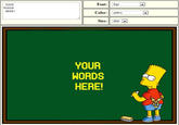 Bart Simpson's Chalkboard Parodies