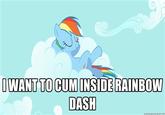 I Want to Cum Inside Rainbow Dash