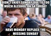 Lazy College Senior