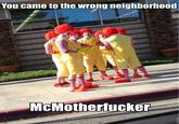 You Came to the Wrong Neighborhood