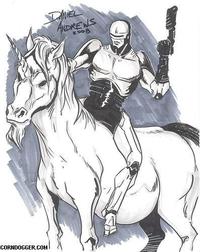 Robocop On A Unicorn