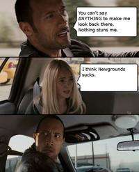 The Rock Driving