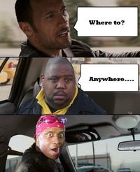 The Rock Driving