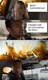 The Rock Driving