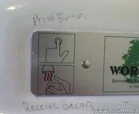 Push Button, Receive Bacon