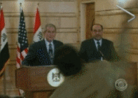 Iraqi Shoe Toss