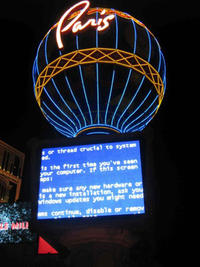 Blue Screen of Death (BSoD)