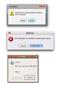 Fake/Funny Error Messages
